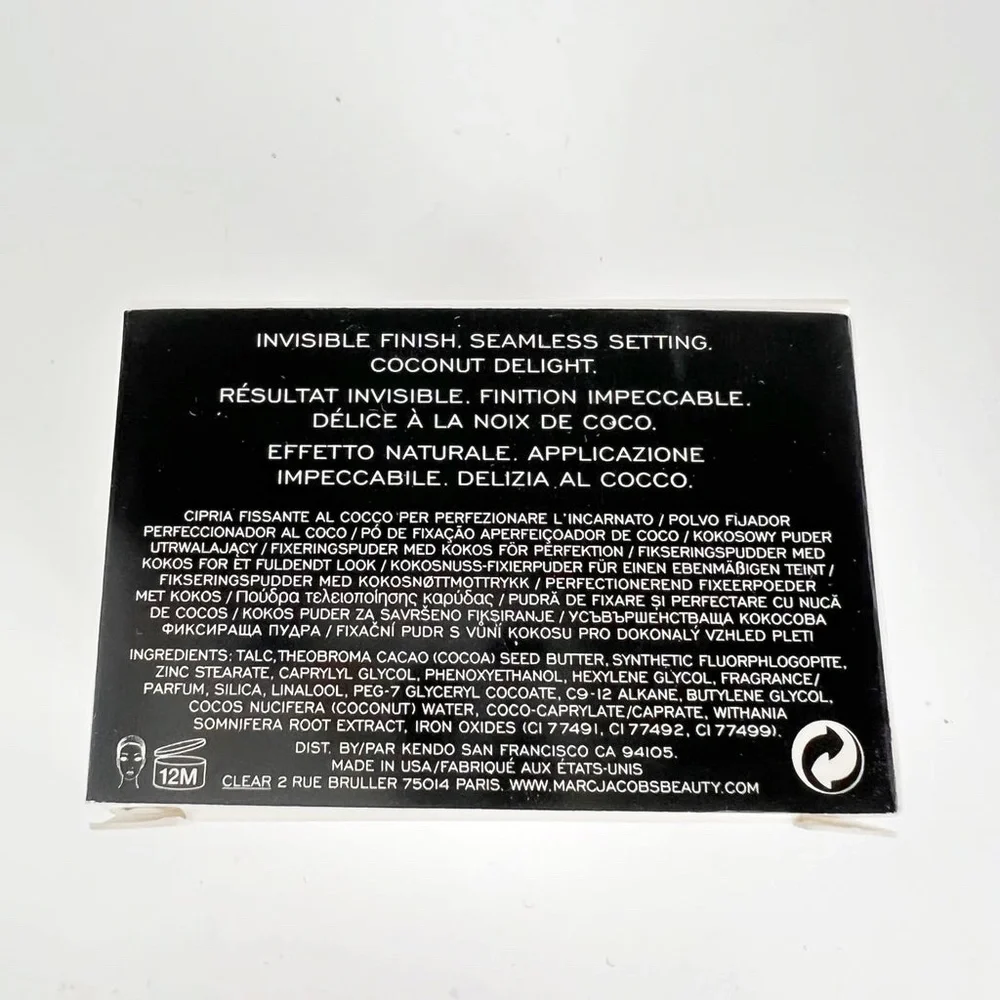 Marc Jacobs Finish Line Perfecting Coconut Loose Setting Powder 34 Invisible 8g
